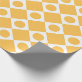 Mod Retro 60's Mustard Geschenkpapier (Ecke)