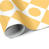 Mod Retro 60's Mustard Geschenkpapier (Rolleneckpunkt)