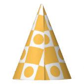 Mod Retro 60's Mustard Partyhütchen (Rückseite)