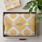 Mod Retro 60's Mustard Seidenpapier (Geschenk)