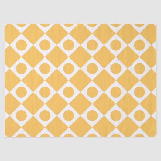Mod Retro 60's Mustard Seidenpapier (Vorderseite)