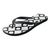 Mod Retro 60's White Badesandalen (Schrägansicht)