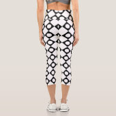 Mod Retro 60's White Capri Leggings (Rückseite)