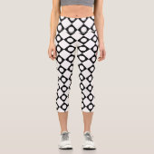 Mod Retro 60's White Capri Leggings (Vorderseite)