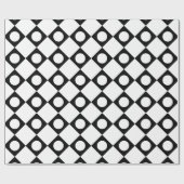 Mod Retro 60's White Geschenkpapier (Flach)