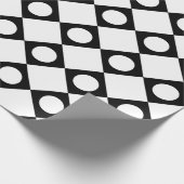 Mod Retro 60's White Geschenkpapier (Ecke)