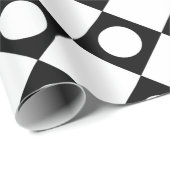 Mod Retro 60's White Geschenkpapier (Rolleneckpunkt)