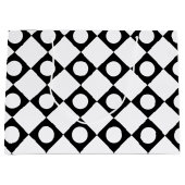 Mod Retro 60's White Große Geschenktüte (Vorderseite)