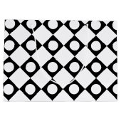 Mod Retro 60's White Große Geschenktüte (Rückseite)