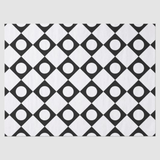 Mod Retro 60's White Seidenpapier (Vorderseite)