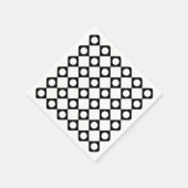 Mod Retro 60's White Serviette (Ecke)