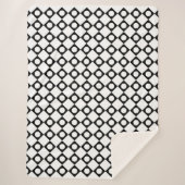 Mod Retro 60's White Sherpadecke (Vorderseite)