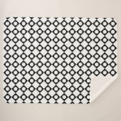 Mod Retro 60's White Sherpadecke (Vorderseite (Horizontal))