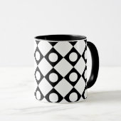 Mod Retro 60's White Tasse (VorderseiteRechts)