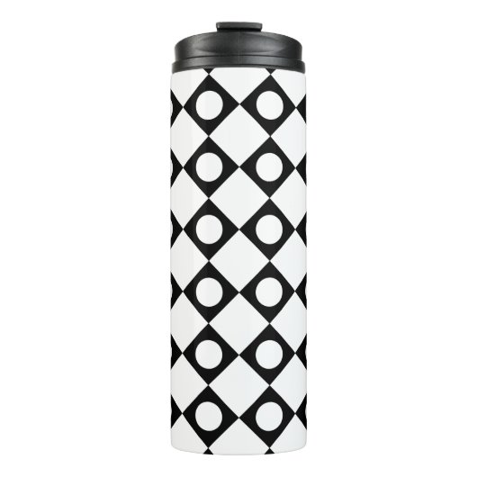Mod Retro 60's White Thermosbecher (Vorderseite)