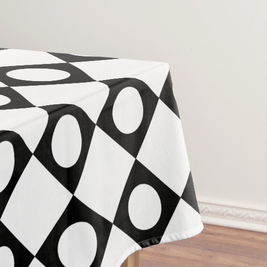 Mod Retro 60's White Tischdecke (Beispiel)
