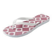 Mod Retro 60's Wildberry Badesandalen (Schrägansicht)