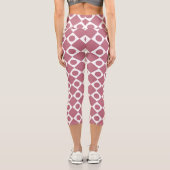 Mod Retro 60's Wildberry Capri Leggings (Rückseite)
