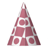 Mod Retro 60's Wildberry Partyhütchen (Rückseite)