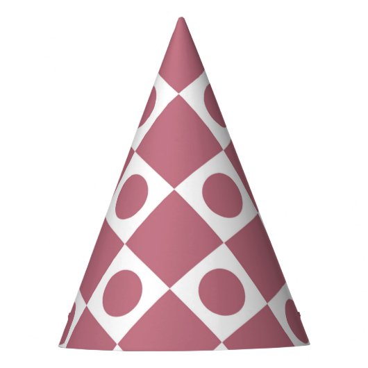 Mod Retro 60's Wildberry Partyhütchen (Vorderseite)