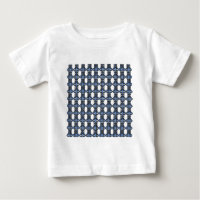 Mod Retro Blue Abstrakt Scarab Muster