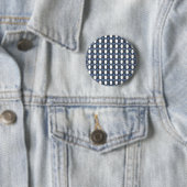 Mod Retro Blue Abstrakt Scarab Muster Button (Beispiel)