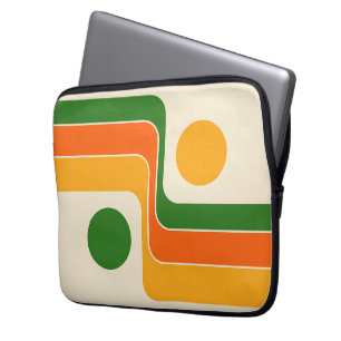 Mod Retro-Design im Stil der 1970er Jahre mit geom Laptopschutzhülle
