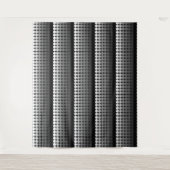 Mod-Retro-Kreise des mittleren Jahrhunderts in Sch Wandteppich (Vorderseite)