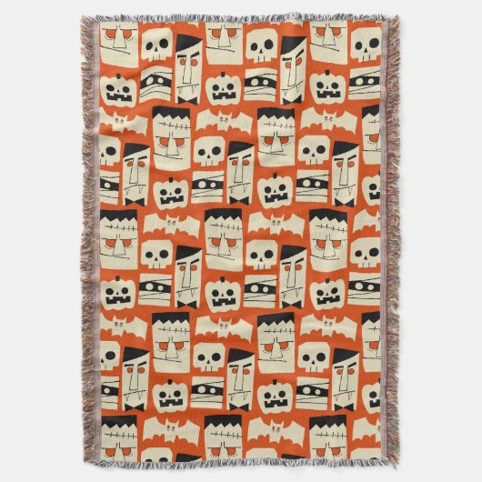 Mod Retro Monster Decke (Vorderseite Vertikal)
