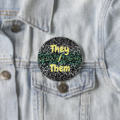 Mod Retro Quirky Groovy Boho Paragender Pride Button (Beispiel)
