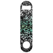 Mod Retro Quirky Groovy Boho Paragender Pride Speed Flaschenöffner (Rückseite)