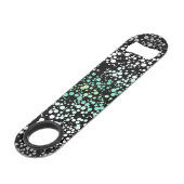 Mod Retro Quirky Groovy Boho Paragender Pride Speed Flaschenöffner (Rückseite Schrägansicht)
