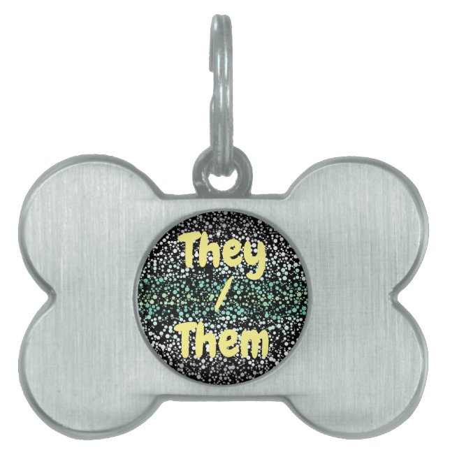 Mod Retro Quirky Groovy Boho Paragender Pride Tiermarke (Vorderseite)