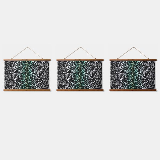 Mod Retro Quirky Groovy Boho Paragender Pride Wandteppich Mit Holzrahmen (Dreifach)