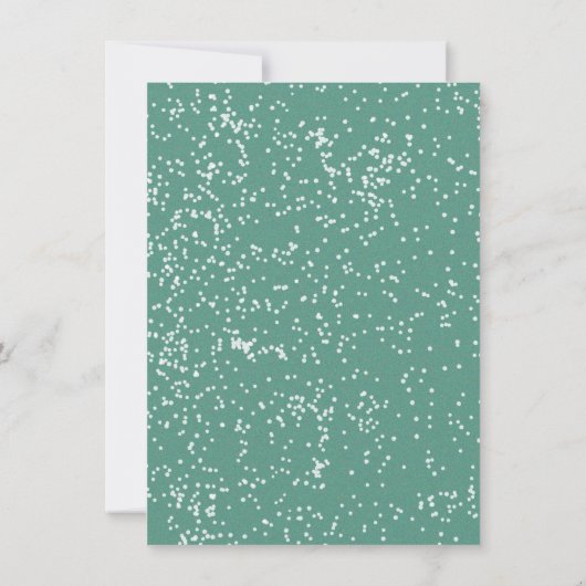 Mod Retro Santa's Sleigh fahren Weihnachts-Party Einladung (Rückseite)