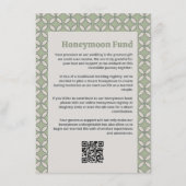 Mod Retro Wedding Olive Green Begleitkarte (Vorderseite)