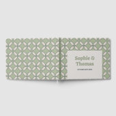 Mod Retro Wedding Olive Green Gästebuch (Voll)