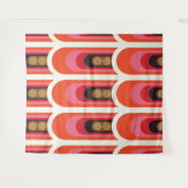 Mod-Retroteppiche aus der Mitte des Jahrhunderts Wandteppich (Vorderseite (Horizontal))