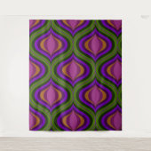 Mod-Retroteppiche aus der Mitte des Jahrhunderts Wandteppich (Vorderseite)