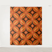 Mod-Retroteppiche aus der Mitte des Jahrhunderts Wandteppich (Vorderseite)