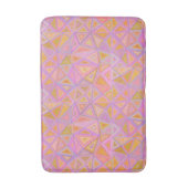 Mod Rosa Lila und gelb geometrisch Badematte (Vorderseite Vertikal)