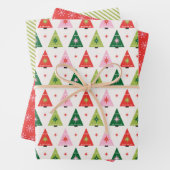 Mod Rot und Grün Geschenkpapier Set (Beispiel)