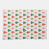 Mod Rot und Grün Geschirrtuch (Horizontal)