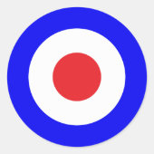 Mod Runder Aufkleber (Vorderseite)