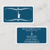 Mod Saxophon (farblich anpassbare Visitenkarte) Visitenkarte (Vorne/Hinten)