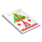 Mod Scandi Holiday Bird and Tree Note Book Notizblock (Rechte Seite)