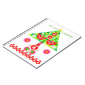 Mod Scandi Holiday Bird and Tree Note Book Notizblock (Linke Seite)