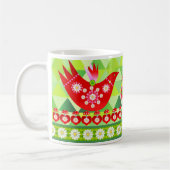 Mod Scandi Holiday Bird Tasse (Links)