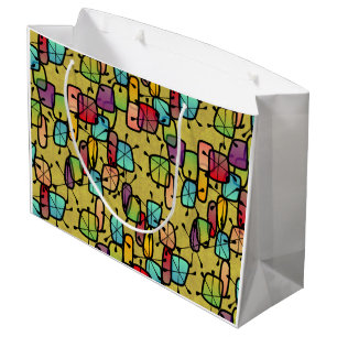 Mod-Schneeflocke-Geschenk-Tasche Große Geschenktüte