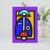 Mod Scooter Geburtstagskarte Karte (Stehend Vorderseite)